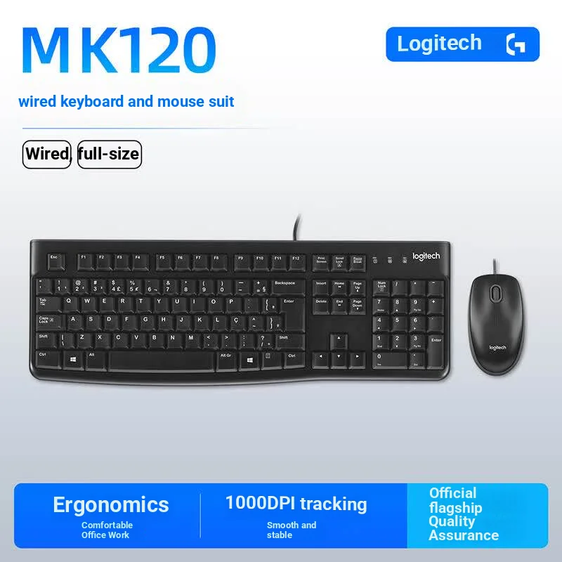 Home Office Uk Number - Combo de Teclado e Mouse com