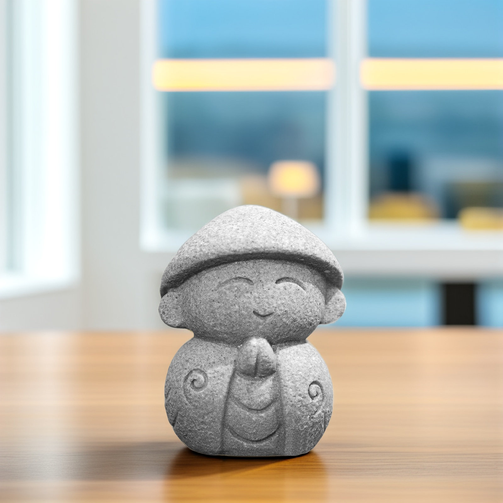 Home Office Interior Design - Decoração de Buda Pequeno em Pedra