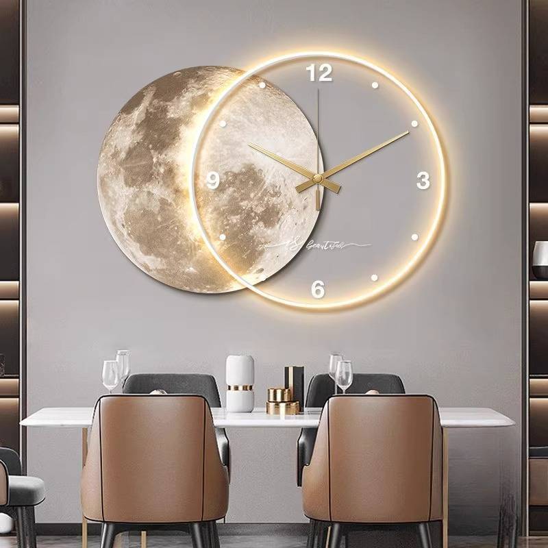 Home Office Interior Design - Relógio de parede de luxo do