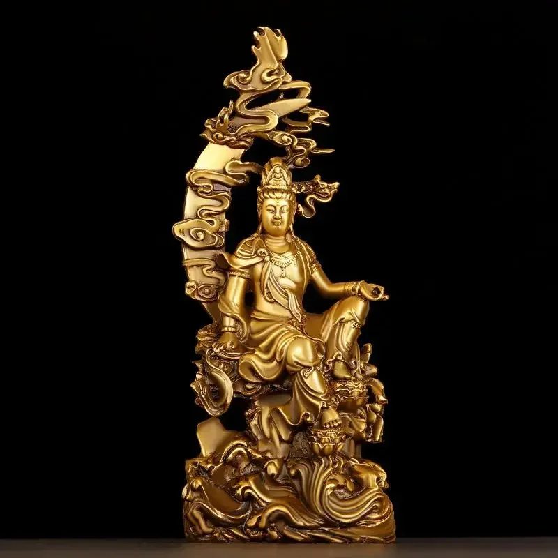 Home Office Feng Shui - Ornamentos de Cobre Guanyin Feng Shui,