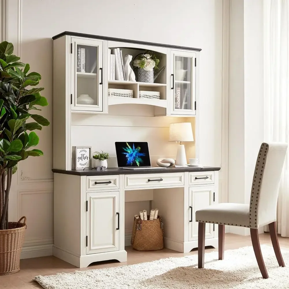 Home Office Trabalho - Mesa de Escritório Ergonômica 76 com