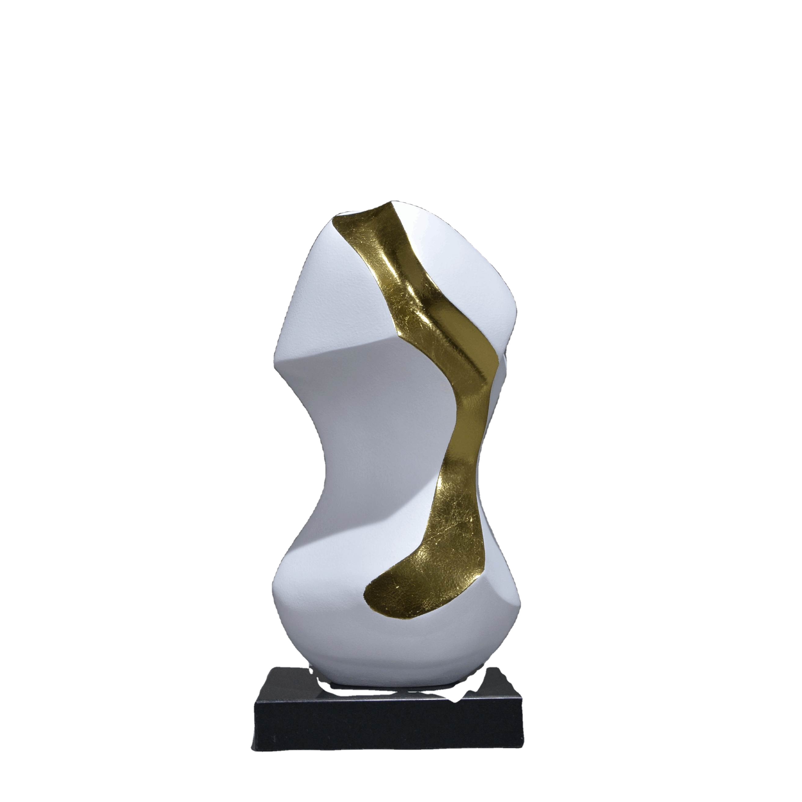 Home Office Interior Design - Escultura abstrata de fibra de vidro