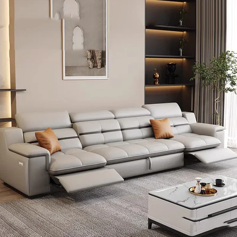 Home Office Sofa - Sofás Pós-modernos Marrom para Sala de