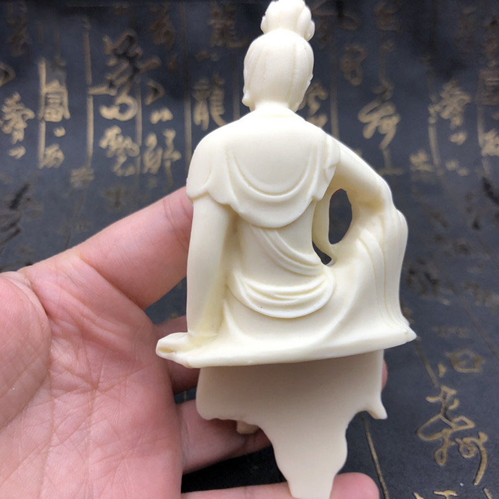 Home Office Feng Shui - Estátua de Buda Guanyin Esculpida em