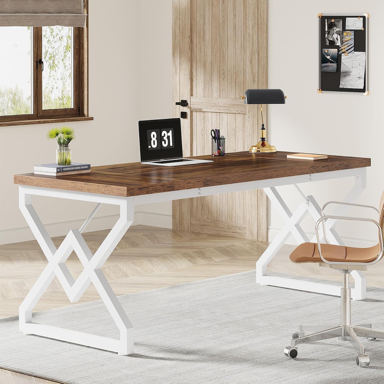 Home Office Trabalho - Mesa de Escritório Executiva de 63