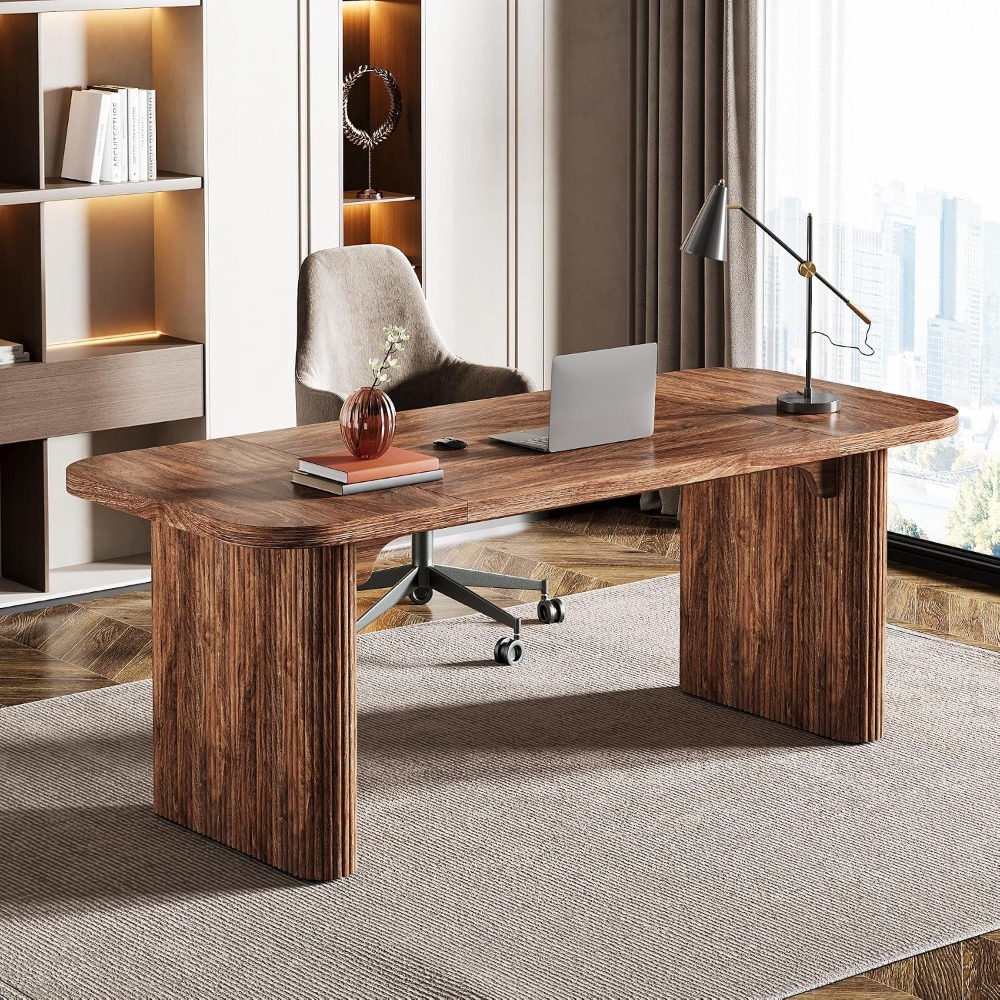 Mesa Executiva Moderna Tribesi - Home Office Trabalho avaliação e preço