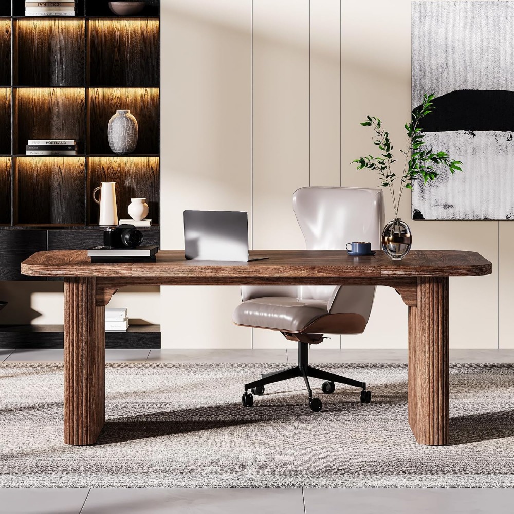 Mesa Executiva Moderna Tribesi - Home Office Trabalho avaliação e preço