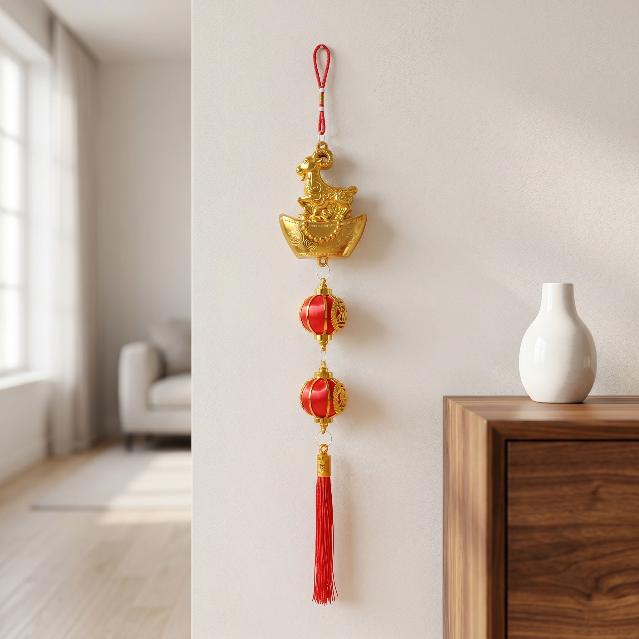 5 Peças de Ornamento Pendurado - Home Office Feng Shui avaliação e preço