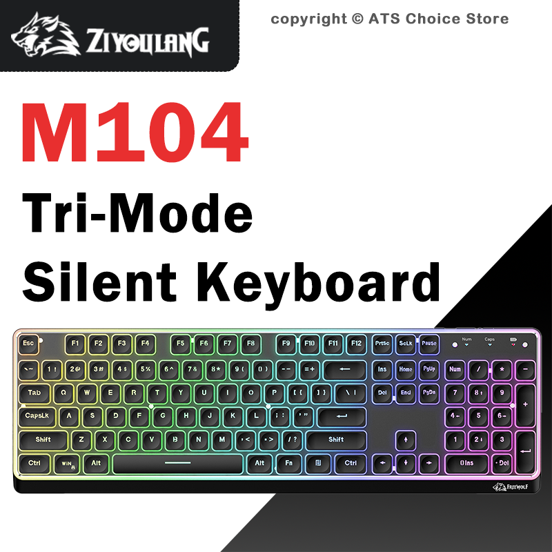 Teclado Sem Fio Freewolf M104  - Home Office Uk Number avaliação e preço