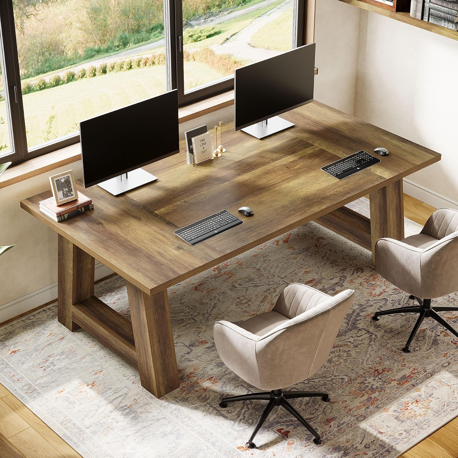 Mesa de Escritório Grande com  - Home Office Trabalho avaliação e preço