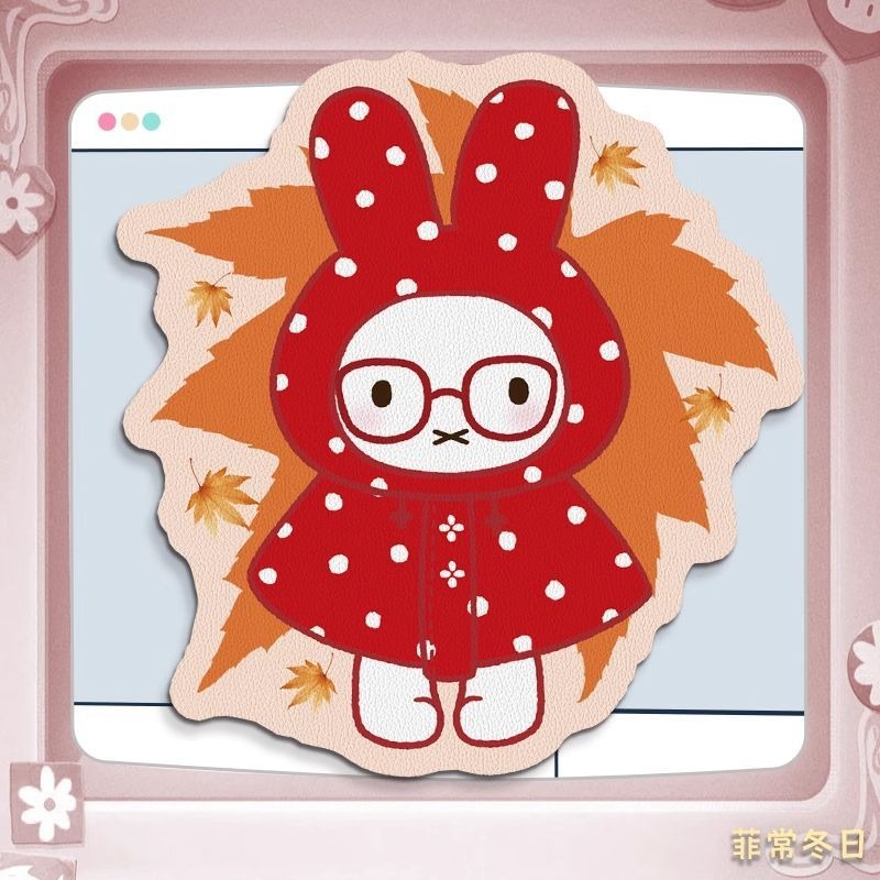 Mouse Pad de Couro Anime Miffy - Wrist Rest Pad avaliação e preço