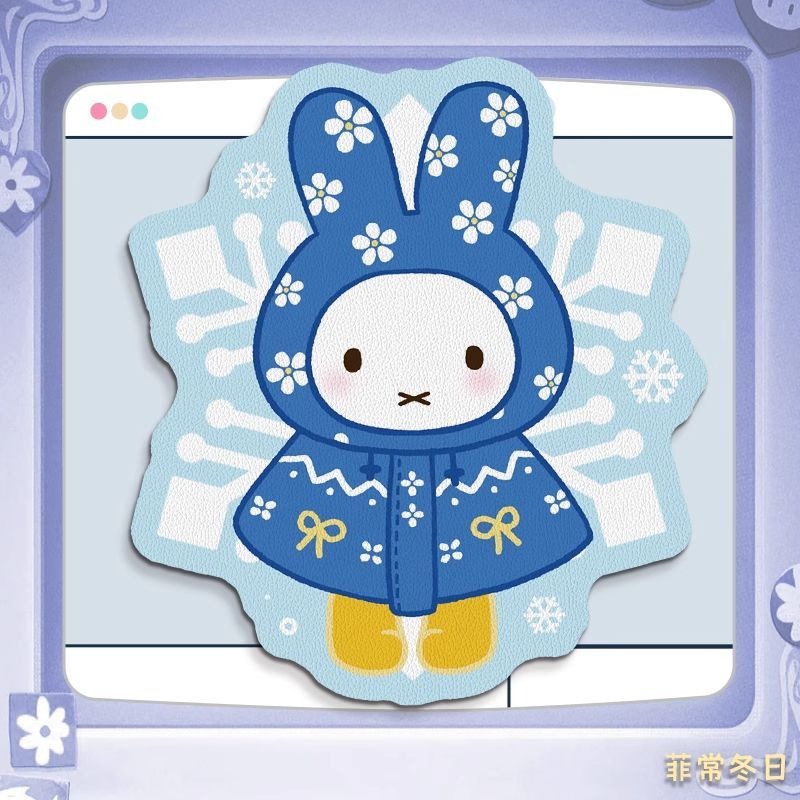 Mouse Pad de Couro Anime Miffy - Wrist Rest Pad avaliação e preço