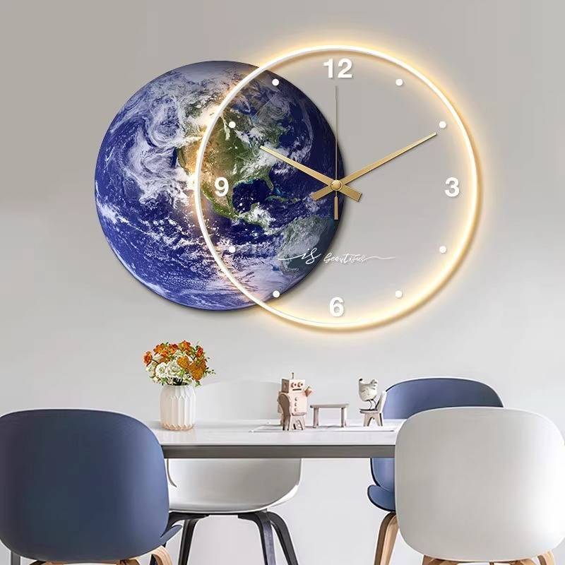 Relógio de parede de luxo do v - Home Office Interior Design avaliação e preço