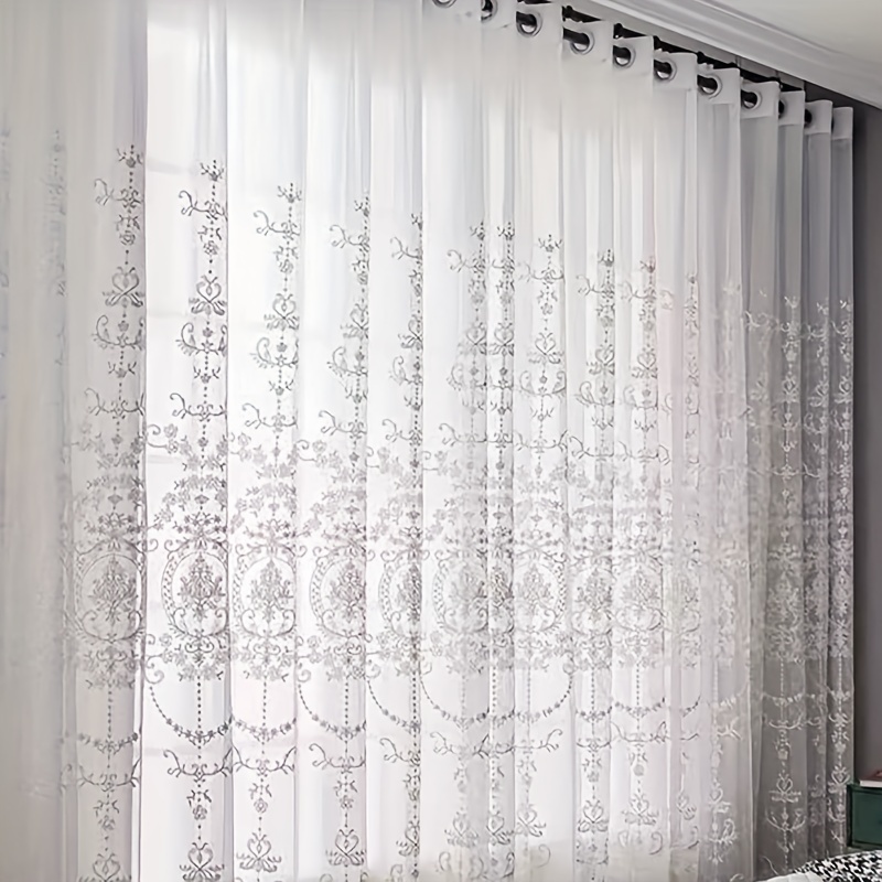 Cortina Transparente Branca Bo - Home Office Gadgets avaliação e preço