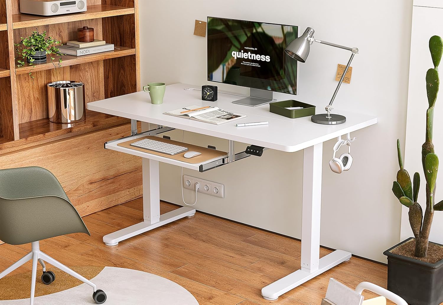 Mesa Elétrica Ajustável com Ba - Home Office Trabalho avaliação e preço