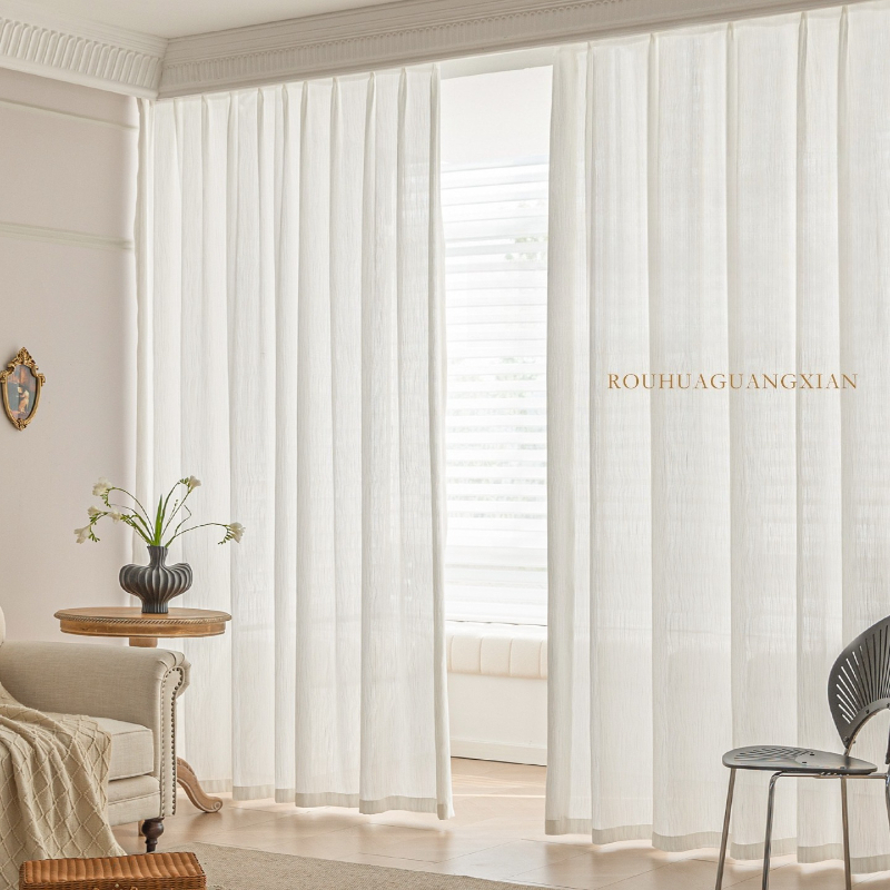 Cortinas de Tule Brancas Luxuo - Home Office Buy avaliação e preço