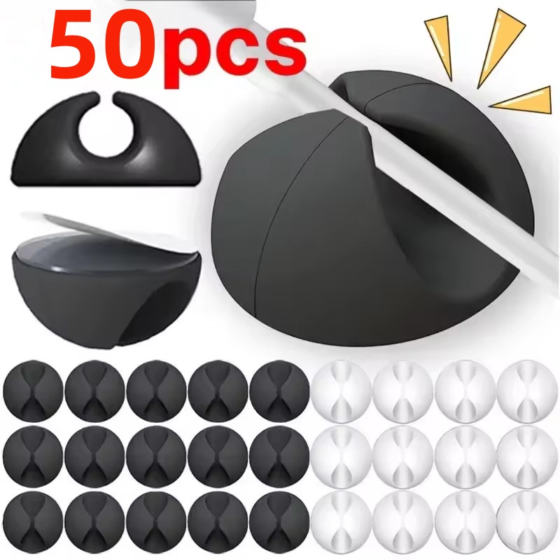 5/50 pçs clipe de cabo enrolad - Home Office Setup avaliação e preço