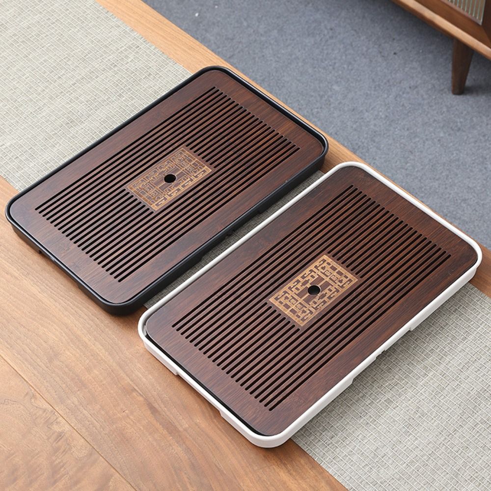 Bandeja de chá de bambu 43.5x2 - Desktop Organizer Bamboo avaliação e preço