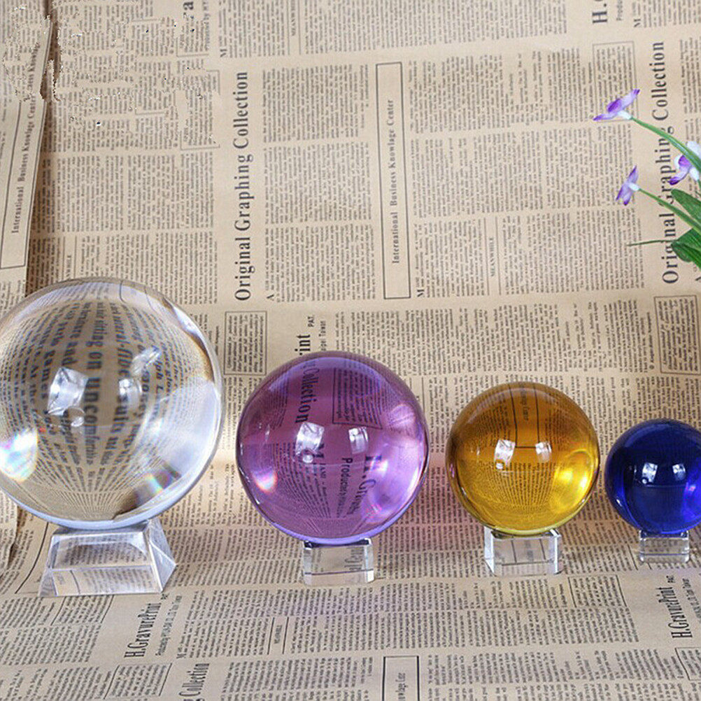 Esfera de Cristal de 4Cm, Viol - Home Office Feng Shui avaliação e preço