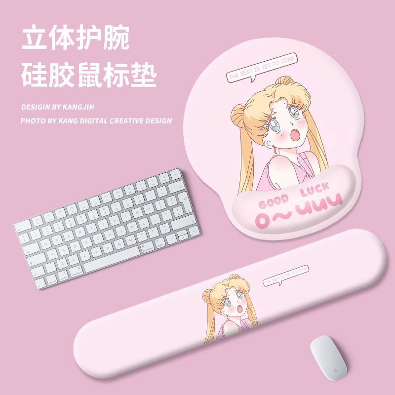 Sailor moon escritório mouse p - Wrist Rest Pad avaliação e preço