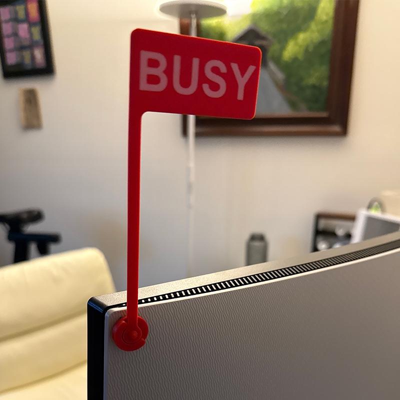 Placa de Sinalização 'Ocupado' - Home Office Trabalho avaliação e preço
