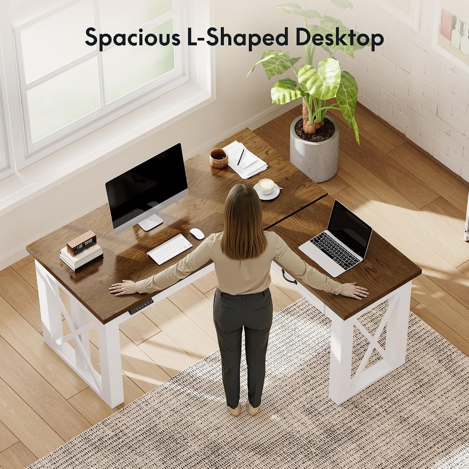 Mesa de Trabalho em L com Gave - Home Office Trabalho avaliação e preço