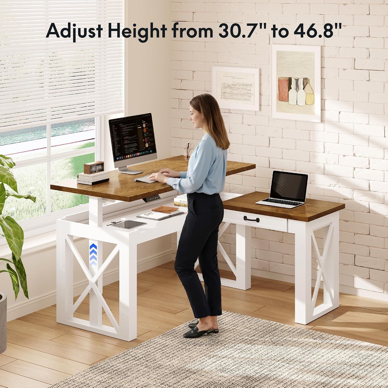 Mesa de Trabalho em L com Gave - Home Office Trabalho avaliação e preço