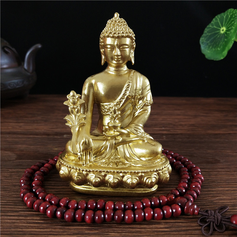 Goldn medicina estátua de buda - Home Office Feng Shui avaliação e preço