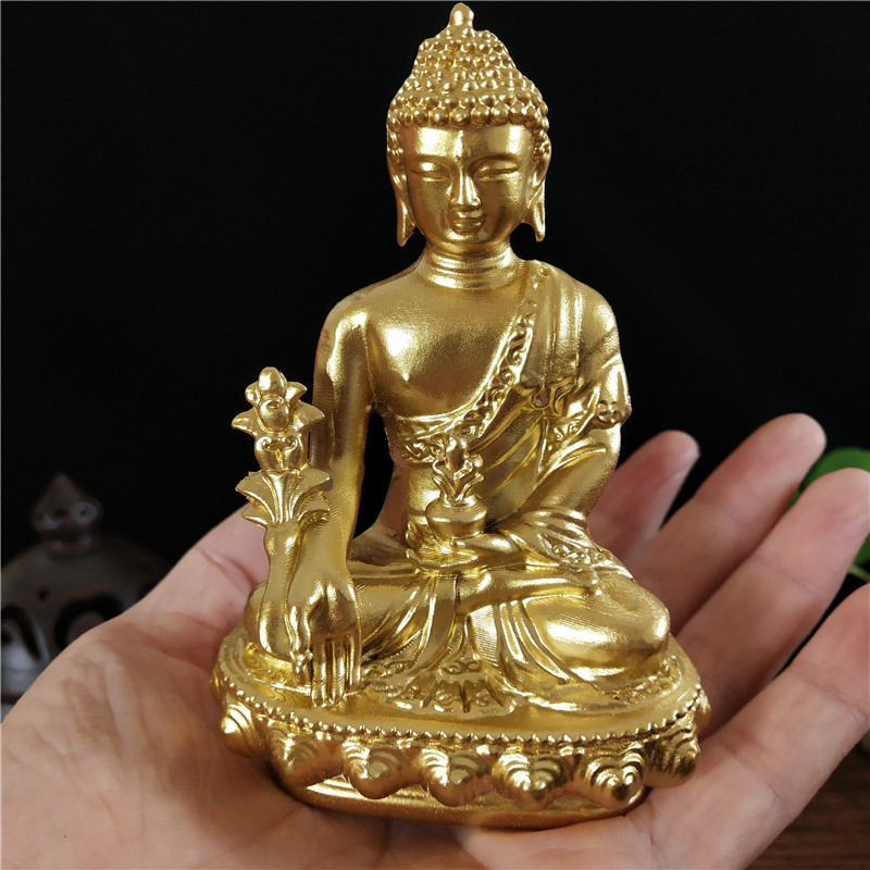 Goldn medicina estátua de buda - Home Office Feng Shui avaliação e preço