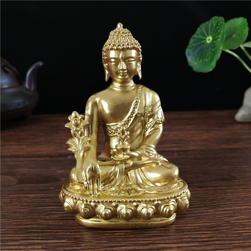 Goldn medicina estátua de buda - Home Office Feng Shui avaliação e preço