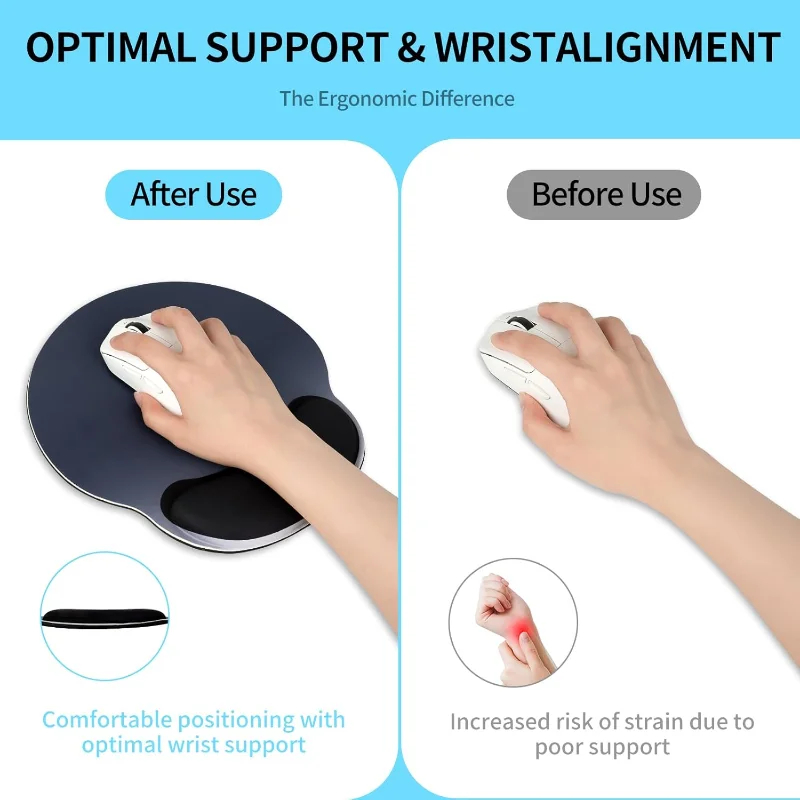Mouse Pad Antiderrapante Gradi - Wrist Rest Pad avaliação e preço