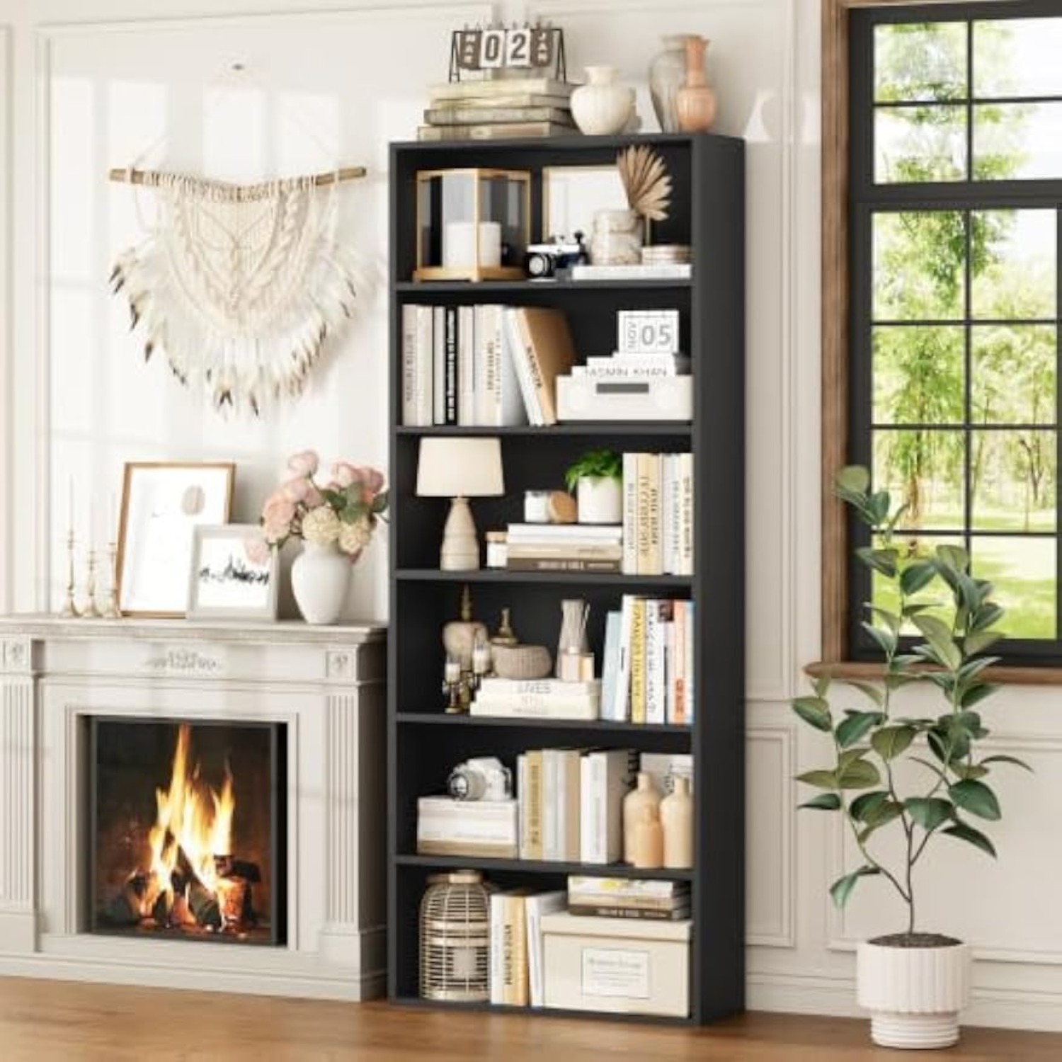 Estante Alta de 6 Níveis FOTOS - Home Office And Library avaliação e preço