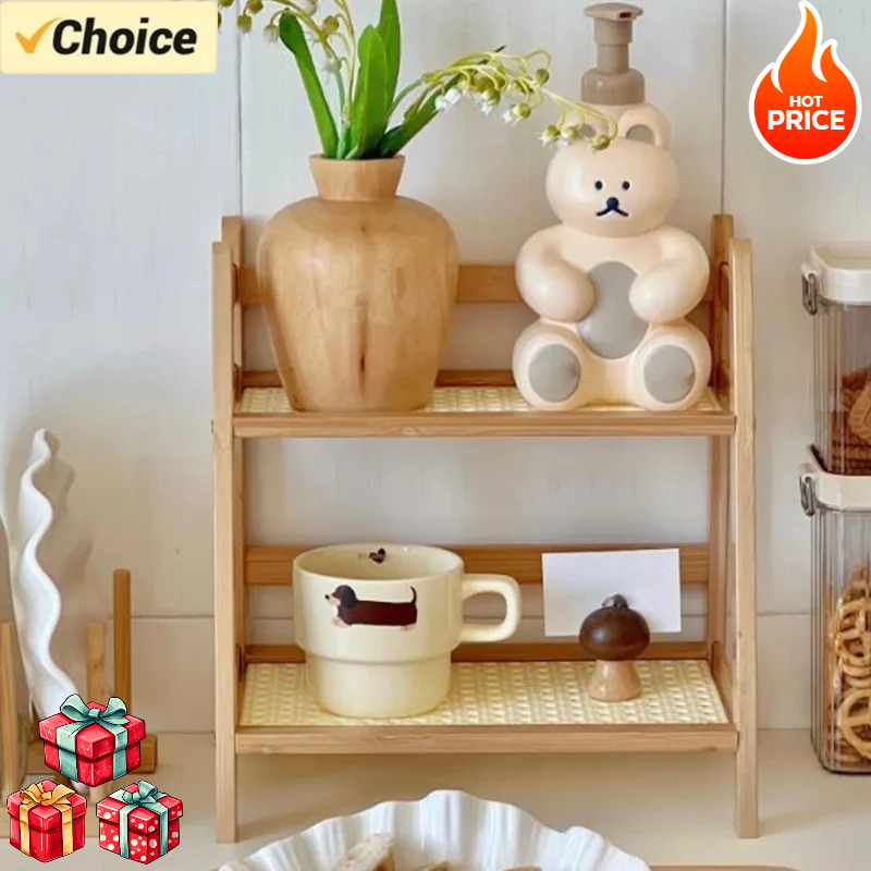 Prateleira de Armazenamento em - Desktop Organizer Bamboo avaliação e preço