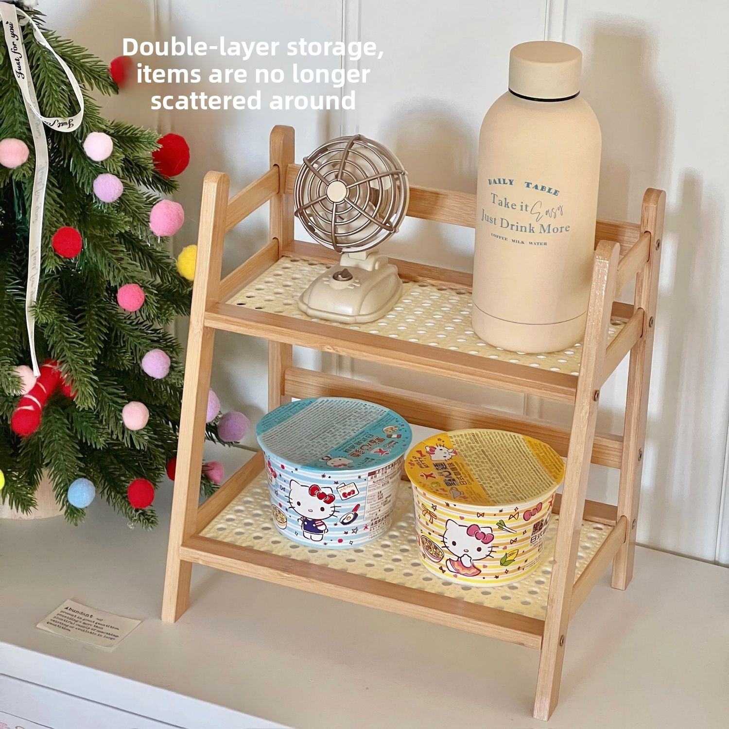 Prateleira de Armazenamento em - Desktop Organizer Bamboo avaliação e preço