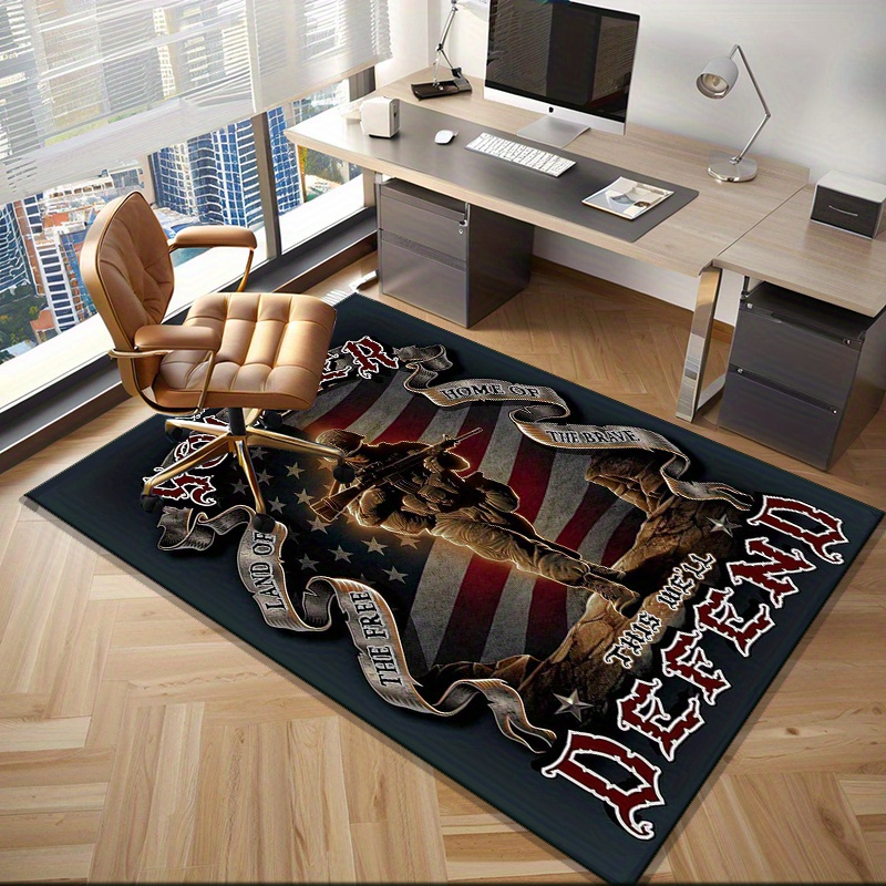 Tapete Patriótico Soldado Amer - Home Office Design Ideas avaliação e preço