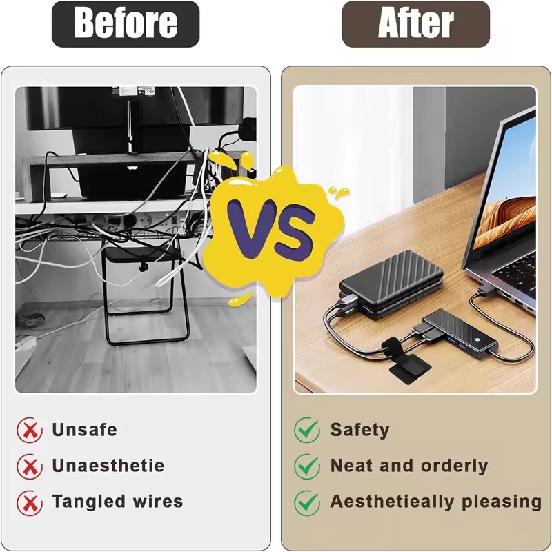 Organizadores de cabos adesivo - Home Office Setup avaliação e preço