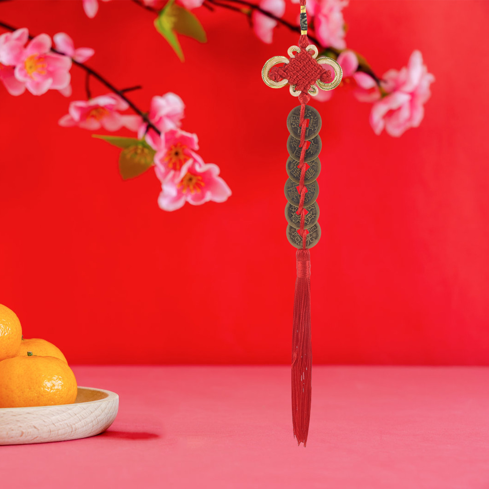 2 Peças de Pingente de Nó Chin - Home Office Feng Shui avaliação e preço