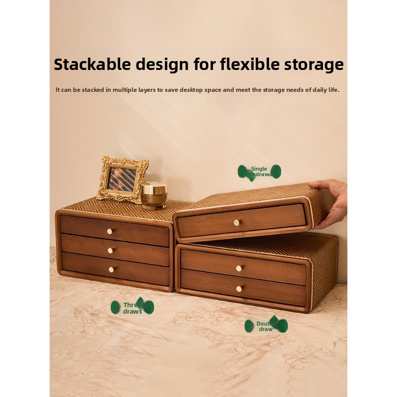Caixa Organizadora de Mesa Vin - Desktop Organizer Bamboo avaliação e preço
