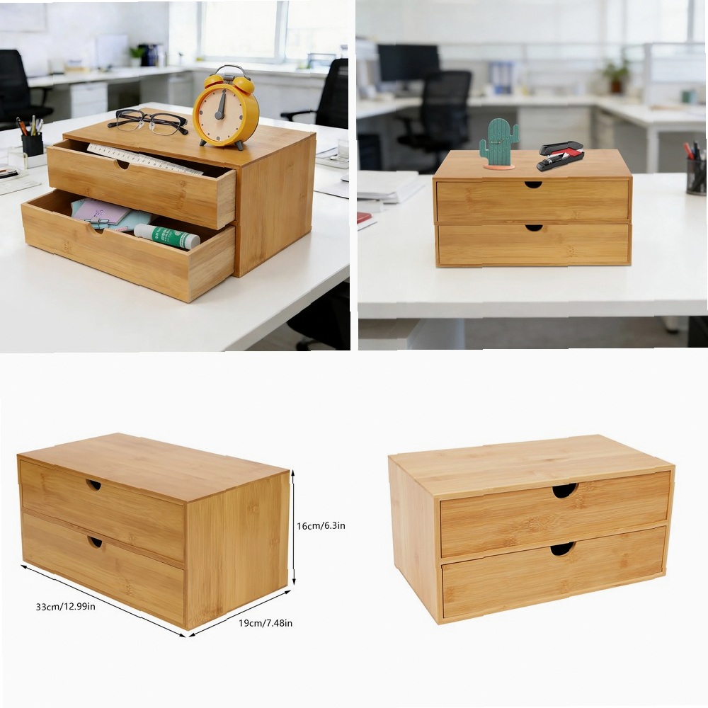Organizador de Mesa, Caixa de  - Desktop Organizer Bamboo avaliação e preço