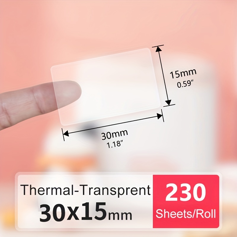 Papel Adesivo Transparente P15 - Label Maker Machine avaliação e preço