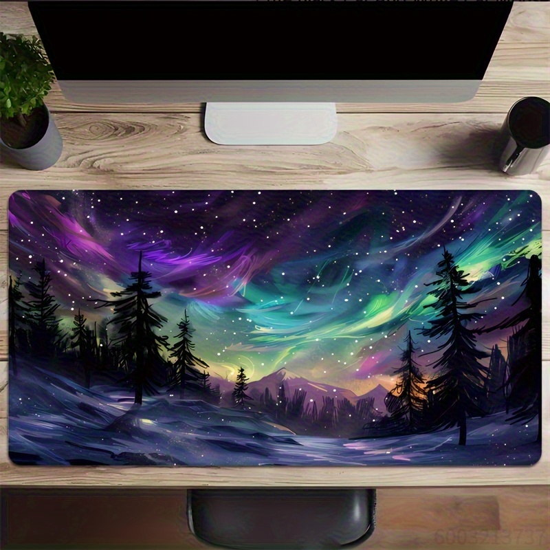 Tapete de Mesa XXL Aurora Bore - Home Office Noturno avaliação e preço
